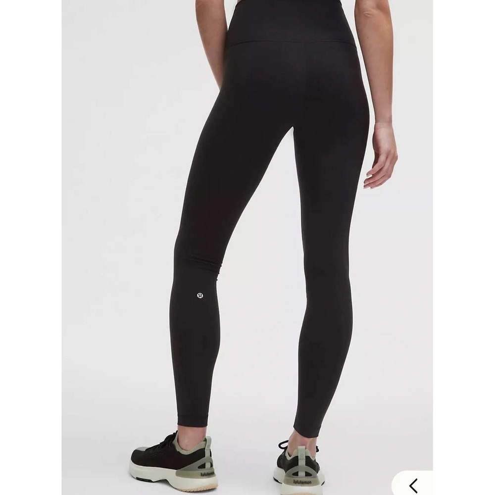 Lululemon Womens Black Wunder Train High-Rise Tight Leggings Size 10 LW5DJ0S